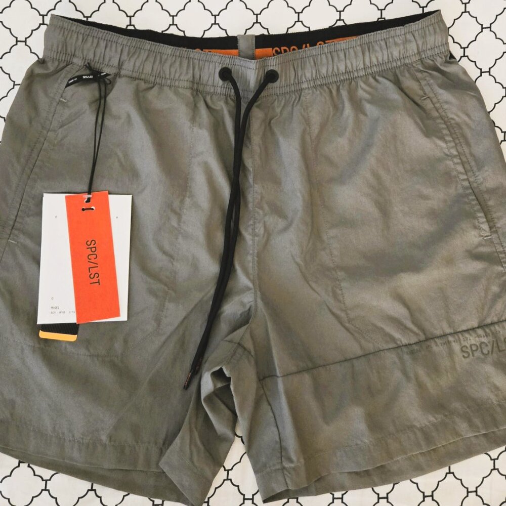 SPC/LST Omega Grey Cordura 5.5" Crinkle Fabric Short Men's Small NWT